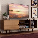 Ver imagem 1 de Rack Madesa Dubai para TV até 65 Polegadas com Pés Rustic Cor:Rustic