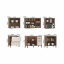 Ver imagem 4 de Cozinha Completa 6 Pçs Balcões Aéreos Gavetões Vanilla-beige