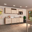 Ver imagem 1 de Cozinha Completa 6 Pçs Balcões Aéreos Gavetões Vanilla-beige