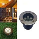 Ver imagem 1 de Luminária Balizador Led SMD 5W Bivolt Blindado Vedado De Embutir Em Piso Chão Gramado Escada Jardim