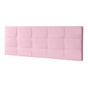 Ver imagem 2 de Cabeceira Painel Solteiro 0,90m Roma Suede Rosa Bebê Sky Mobile