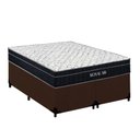 Ver imagem 1 de Cama Box com Colchão Casal Royal Air Pillow Top Molas Ensacadas Suede Marrom