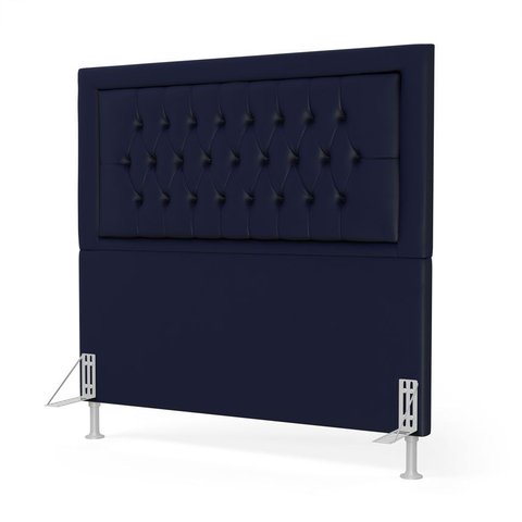 Cabeceira Pegasus 140 Premium / A-019 Couro Artificial Azul