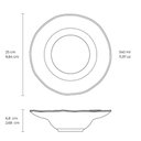 Ver imagem 2 de Conjunto 4 Pratos para Risotos Massas Porto Brasil Greenery 340ml Cerâmica Stoneware Verde