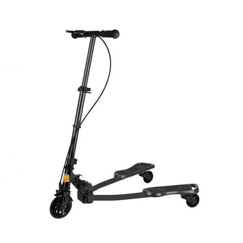 Patinete Radical Frog 3 Rodas Preto Dm Toys Dmr5819p