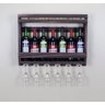 Adega De Madeira Mini Bar Parede Para Vinhos Com Porta Taças - 3