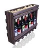 Adega De Madeira Mini Bar Parede Para Vinhos Com Porta Taças - 1