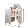 Mini Berço Moises Multifuncional com Colchão para Quarto do Bebê 5 em 1 Branco 100% Mdf - 5