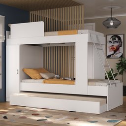 Treliche Infantil com Barra de Proteção Multimóveis Branco - 2