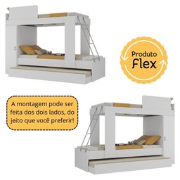 Treliche Infantil com Barra de Proteção Multimóveis Branco - 8