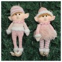 Ver imagem 3 de Dupla Boneco Natalino Pendente Duende Rosa Natal