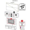 Ver imagem 5 de Rack com Painel e Suporte para TV até 65 Polegadas Flórida Multimóveis Preto