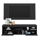 Ver imagem 6 de Rack com Painel e Suporte para TV até 65 Polegadas Flórida Multimóveis Preto