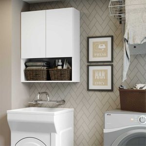 Armário de Banheiro com 2 Portas Multimóveis Branco