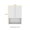 Ver imagem 3 de Armário de Banheiro com 2 Portas Multimóveis Branco