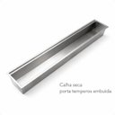 Ver imagem 4 de Calha Seca Sobrepor Porta Utensílios e Temperos Inox Escovado Scotch Brite 90cm