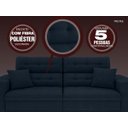 Ver imagem 3 de Sofá 4 Lugares Net Prestige Assento Retrátil e Reclinável Petróleo 2,30M (L)