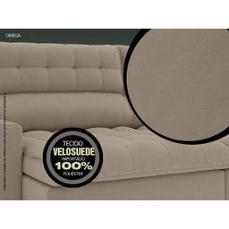 Sofá Omega 2,30M Assento Retrátil e Reclinável Velosuede Netsofás - 7