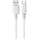 Ver imagem 2 de Cabo Usb Tipo C 2.0 Ate 15w/3a 1m.branc