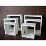Kit Nichos Parede Mdf Multiuso Branco - 2