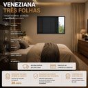 Ver imagem 5 de Veneziana 3 Folhas sem Grade Fecho Embutido Alumínio com Vidro 120cm x 100cm x7cm