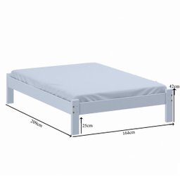 Cama Turca Queen Size Madeira Cor Branco - 2