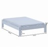 Cama Turca Queen Size Madeira Cor Branco - 2