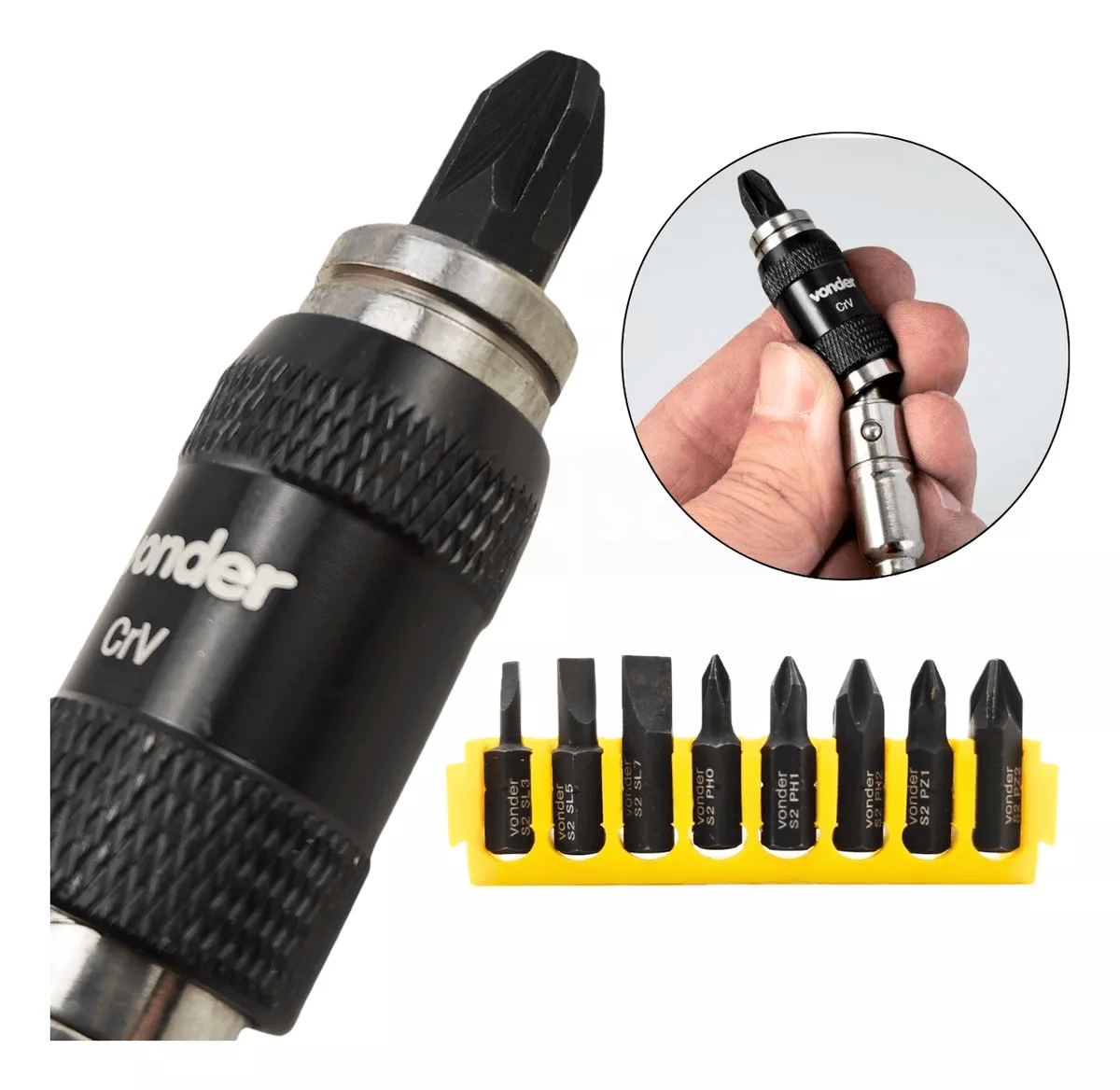Jogo de Bits Vonder Ponteira C/extensao Magnetico Articulado - 6
