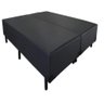 Base Cama Box Bipartido Premium Queen 1,58x1,98x0,32 Corino Preto - 1