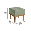 Ver imagem 2 de Puff Quadrado mm-33 Acquablock Verde Estofados Martins