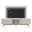 Ver imagem 6 de Rack Bancada Fortaleza Off White Matte para TV até 75” - Colibri