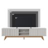 Rack Bancada Fortaleza Off White Matte para TV até 75” - Colibri - 6