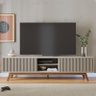 Rack Bancada Fortaleza Off White Matte para TV até 75” - Colibri - 2