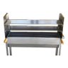 Churrasqueira Para Espetinho Inox 75 Reforçada Três Alturas Rodinhas e 2 Grelhas LOJA DE CHURRASQUEI - 2