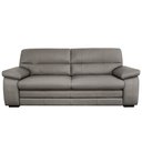 Ver imagem 2 de Sofá Argos 2 Lugares Couro Cinza 180cm - 69987