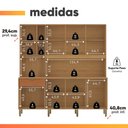 Ver imagem 5 de Armário de Cozinha Compacta 8 Portas 4 Nichos Namastê