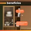 Ver imagem 7 de Armário de Cozinha Compacta 8 Portas 4 Nichos Namastê