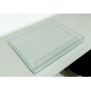 Ver imagem 2 de Bandeja de Vidro Incolor Decorativa Mobília Express Decorativo Incolor Média