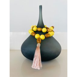 Colar de Vaso Decorativo Colar de Mesa Amarelo Ester Tereza Arts Ester Amarelo - 5