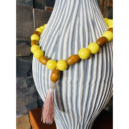 Colar de Vaso Decorativo Colar de Mesa Amarelo Ester Tereza Arts Ester Amarelo - 7