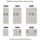 Ver imagem 6 de Guarda-roupa Infantil 92cm com Vidro 3 Portas e 2 Gavetas Ternura Multimóveis Mp4477 Branco/off