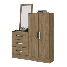 Cômoda com Espelho 2 Portas 3 Gavetas Briz - 3