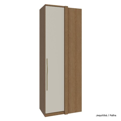 Guarda Roupa Modulado 01 Porta Deslizante 245cm Canto Reto Setiba