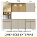Ver imagem 3 de Cozinha Condessa 5 Peças 11 Portas 2 Gavetas 270 Cm 100 Mdf Nesher