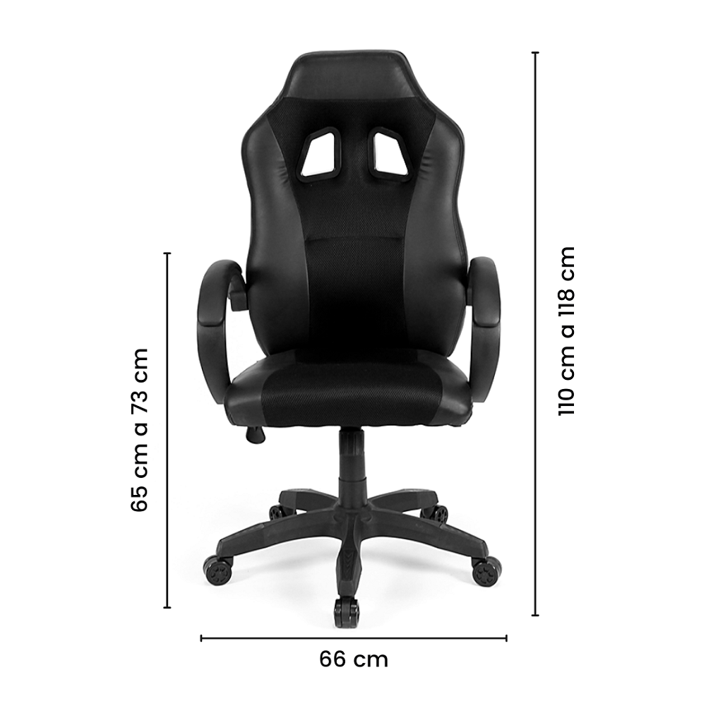 Cadeira Gamer Ergonômica Comfort Black - 6