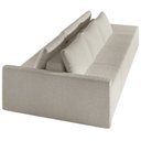 Ver mais imagens de Sofá Ilha Modular com Puff para Sala Living 342cm Georgia K04 Bouclê Bege - Mpozenato
