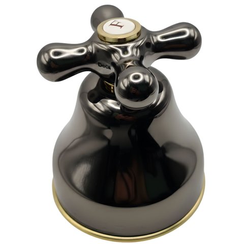 Acabamento Belle Époque Tradicional 1.1/2" e 1.1/4" Ônix e Dourado Deca - 4900s52gddone