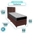 Ver imagem 3 de Kit Cama Box Bau + Cabeceira + Colchão Solteiro D33 - Iso100 - Ortobom