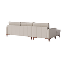 Ver imagem 4 de Sofá 4 Lugares Living Fixo Viena com Chaise 2,70m em Couro:bege