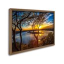 Ver imagem 1 de Quadro Decorativo Paisagem Anoitecer e Penhasco 1 Tela 60x90 para Sala Quarto Hall